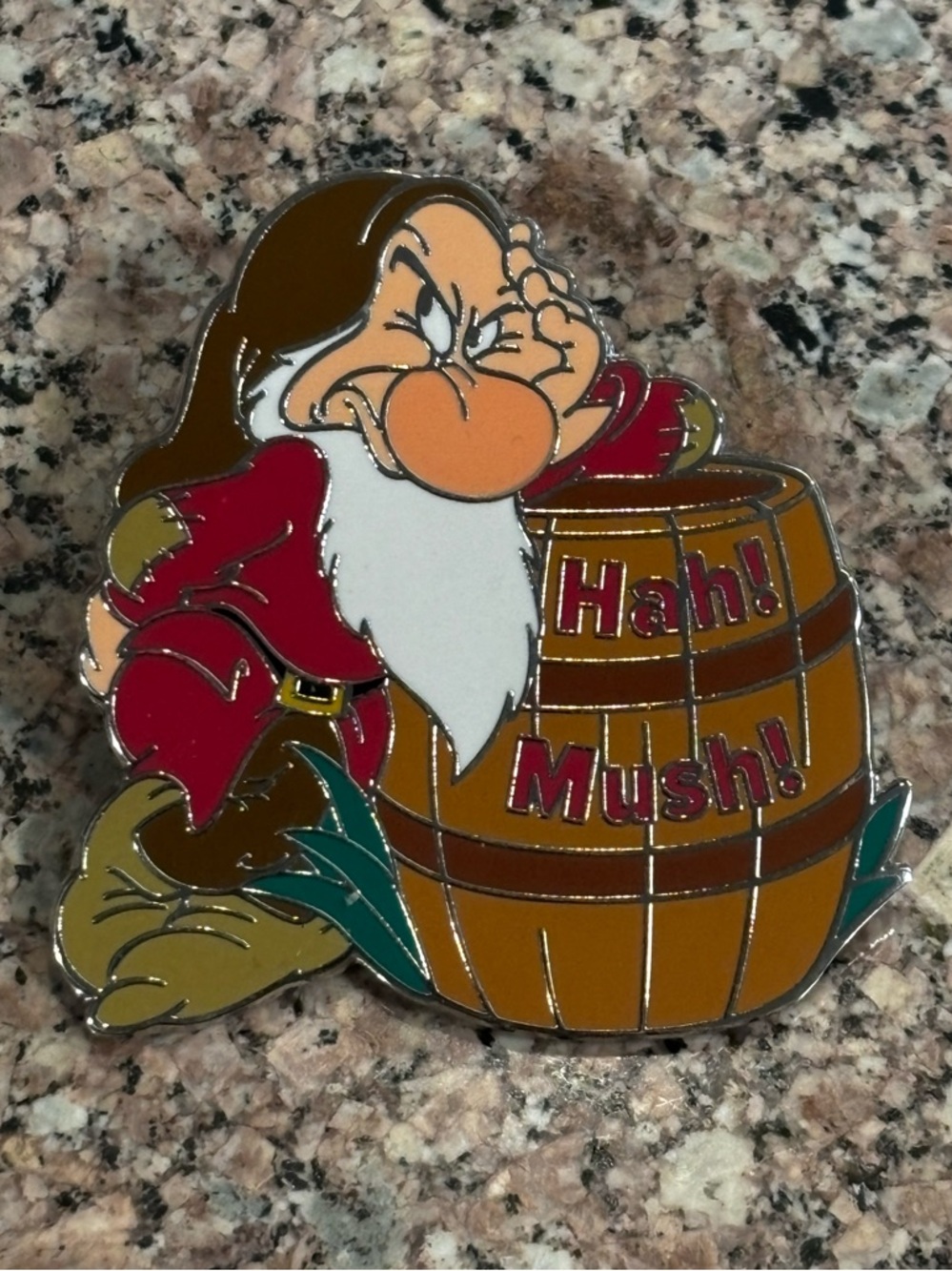 Disney Parks Grumpy Snow White & Seven Dwarfs Hah! Mush! OE Pin